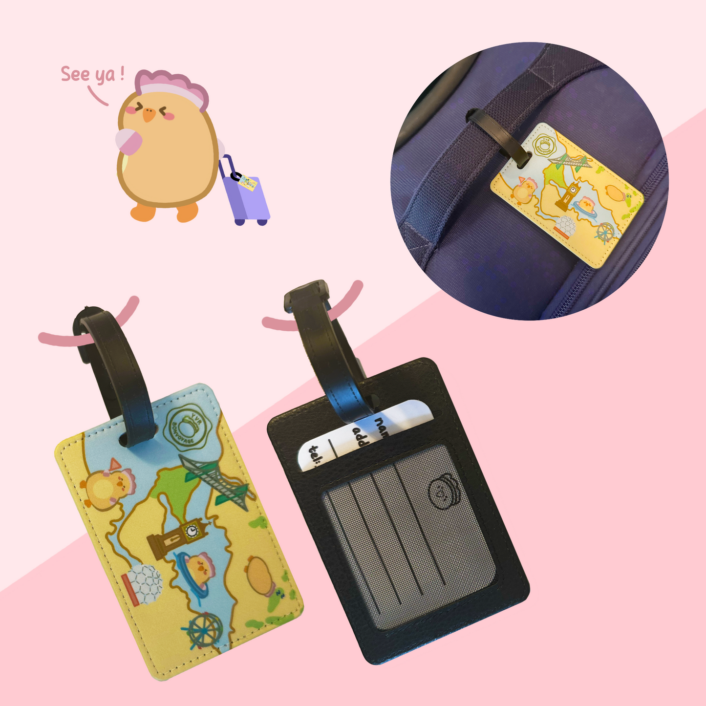 Vancouver Map Luggage Tag