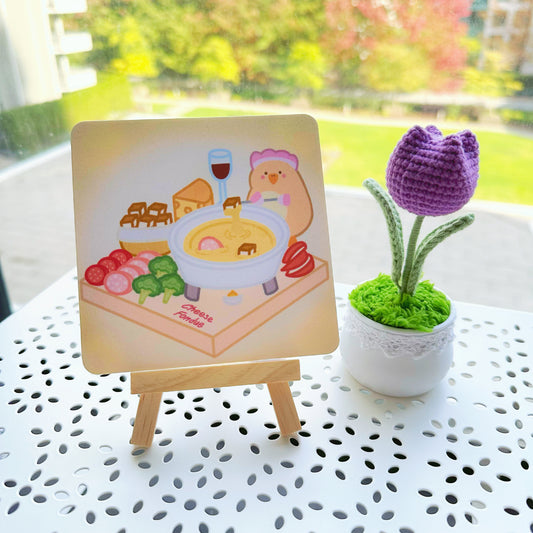 Cheese Fondue Art Print