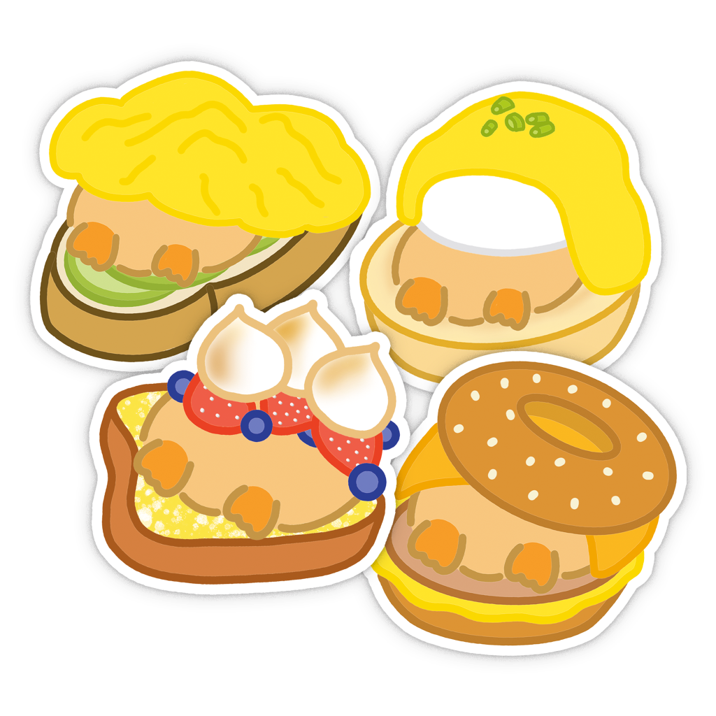 Breakfast Kokkok Vinyl Sticker