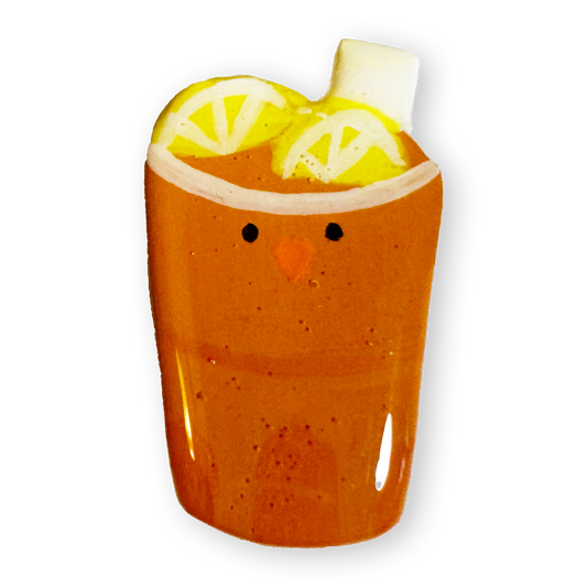 Lemon Tea Clay Pin