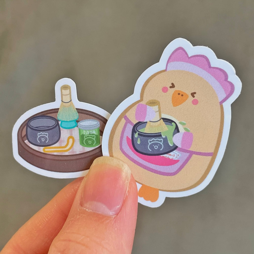 KOKTEA | Matcha Strawberry Latte Sticker Set