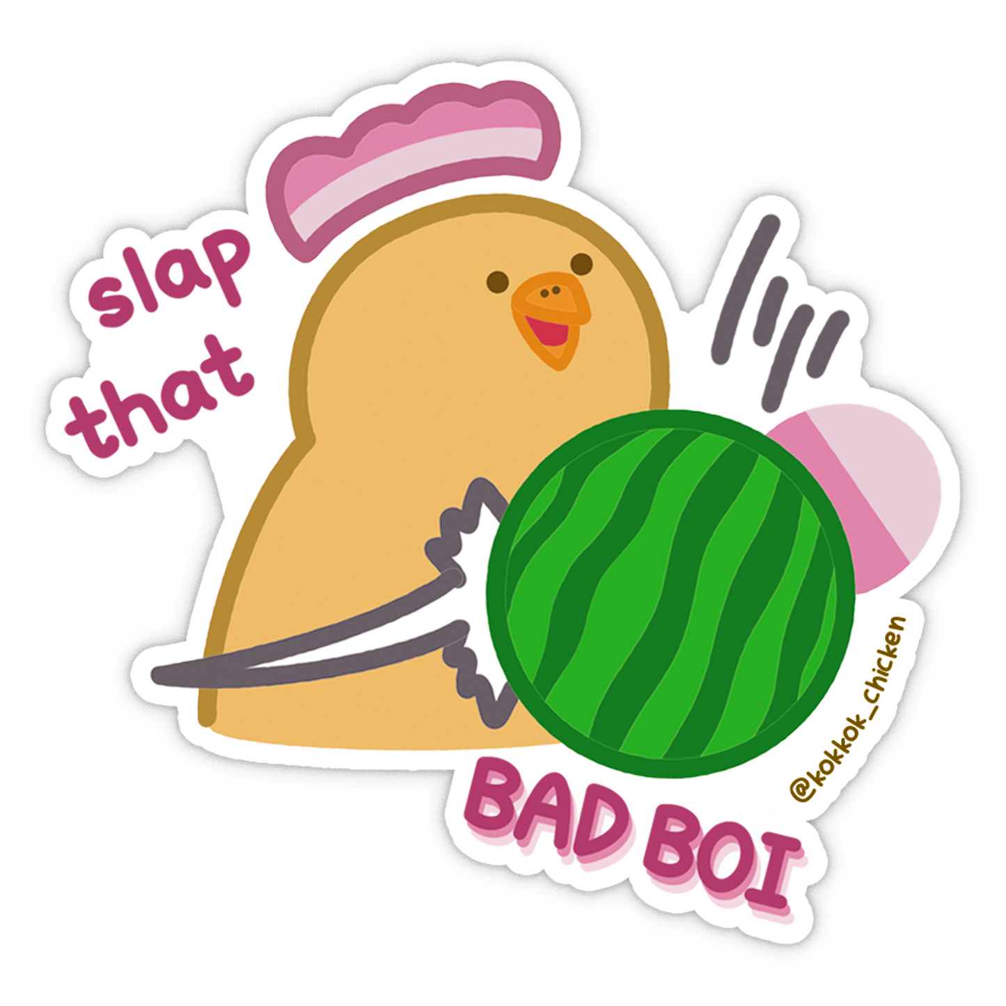 Slap That Bad Boi Vinyl Sticker