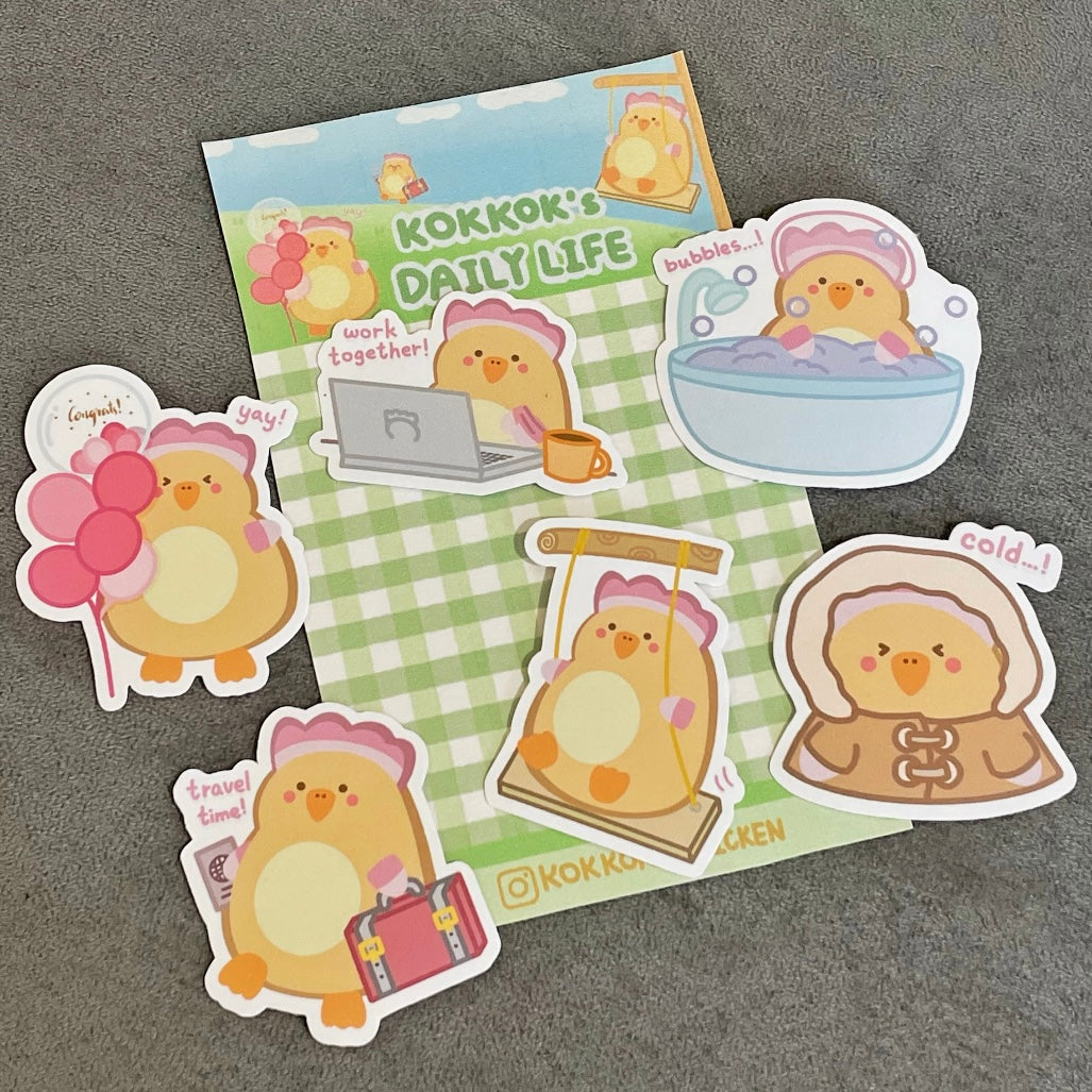 Kokkok Daily Life Sticker Set